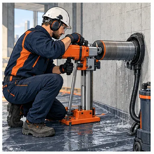 Illustratie: betonboren