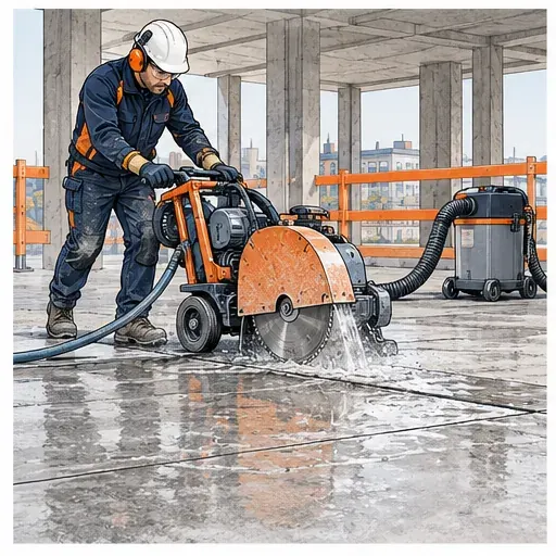Illustratie stap 9: Vloer gecontroleerd zagen